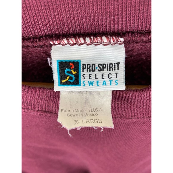 Pro Spirit Select Sweat Vintage 90s Blank Crewneck Essential Maroon - XL - Picture 2 of 5